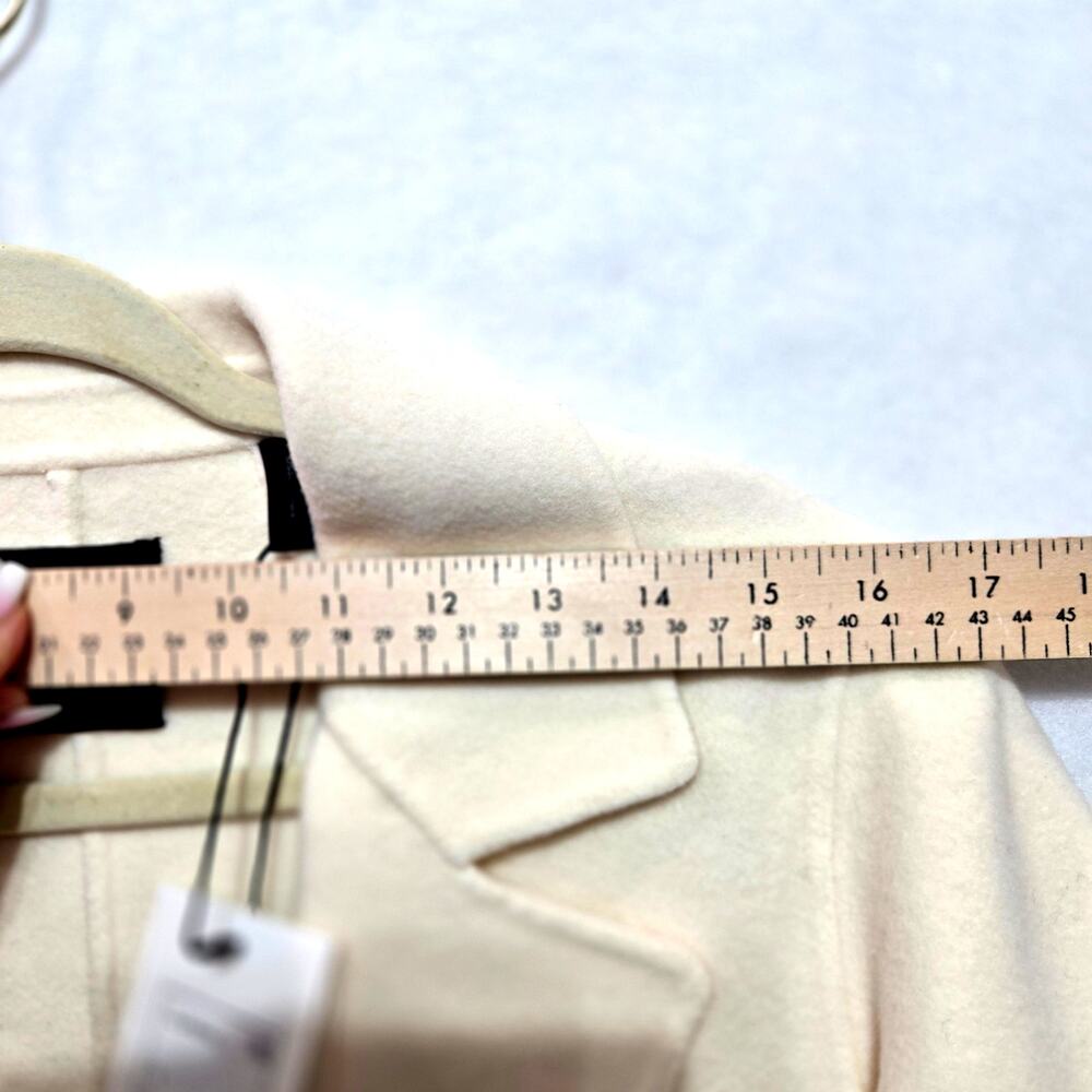 NWT Theory Clairene Wool Cashmere Jacket Ivory Retail $595 Size Small - Picture 7 of 9